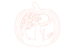 Halloween Pumpkin Laser Cut SVG Product Image 2