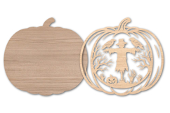 Halloween Pumpkin Laser Cut SVG Design Product Image 2