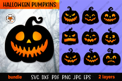 Halloween Pumpkin Bundle SVG, Pumpkin Laser Cut SVG Product Image 2