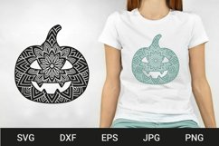 Pumpkin Mandala SVG, Halloween Mandala Product Image 1