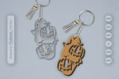 Halloween Pumpkin Motel Keychain SVG Product Image 1