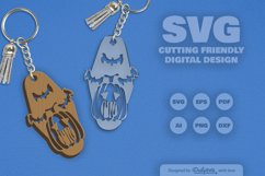 Halloween Pumpkin Motel Keychain SVG Product Image 11