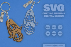 Halloween Pumpkin Motel Keychain SVG Product Image 10