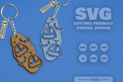 Halloween Pumpkin Motel Keychain SVG Product Image 7