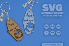 Halloween Pumpkin Motel Keychain SVG Product Image 6