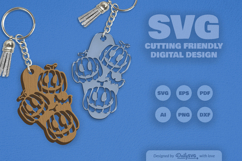 Halloween Pumpkin Motel Keychain SVG Product Image 5