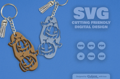 Halloween Pumpkin Motel Keychain SVG Product Image 4