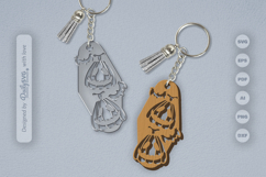 Halloween Pumpkin Motel Keychain SVG Product Image 2