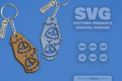 Halloween Pumpkin Motel Keychain SVG Product Image 3