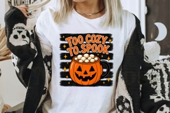 Halloween Pumpkin Mug Stripes Brush PNG Product Image 2