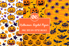 Halloween Pumpkin Paper Background Product Image 1