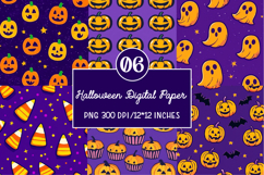 Halloween Pumpkin Paper Background Product Image 1