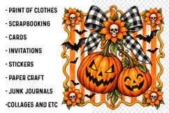 Halloween Pumpkin PNG, Retro Spooky Season Png Product Image 3