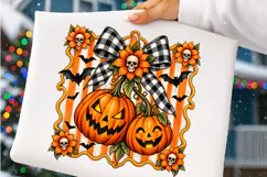 Halloween Pumpkin PNG, Retro Spooky Season Png Product Image 4