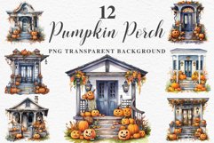 watercolor halloween Pumpkin Porch, Magic clipart, sublimation nursery, Creepy Witch, storefront Halloween Pumpkin Porch Spooky Clipart PNG Scrapbooking Art Tale Image Watercolor Transparent Print illustration sublimation creepy printable digital