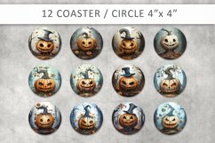 Halloween Pumpkin Round Coaster Bundle Product Image 2