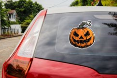 Halloween Pumpkin Sticker Clipart Bundle Product Image 4