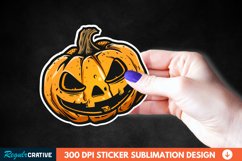 Halloween Pumpkin Clipart, Sticker PNG Clipart Product Image 1