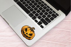 Halloween Pumpkin Sticker Clipart Bundle Product Image 2