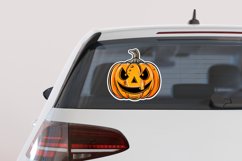 Halloween Pumpkin Sticker Clipart Bundle Product Image 5