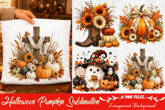 Halloween Pumpkin Sublimation Png Product Image 1