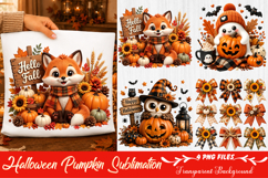Halloween Pumpkin Sublimation Png Product Image 1