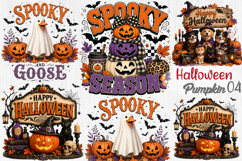 Halloween Pumpkin Sublimation PNG Product Image 1