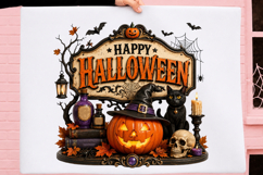 Halloween Pumpkin Sublimation PNG Product Image 3