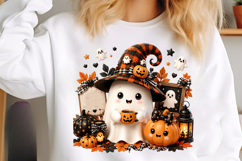 Halloween Pumpkin Sublimation Png Product Image 3