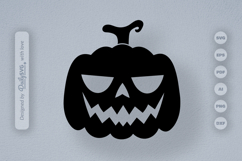 Halloween Pumpkin Face SVG Product Image 1