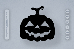 Halloween Pumpkin Face SVG Product Image 1