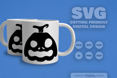 Halloween Pumpkin Face SVG Product Image 1