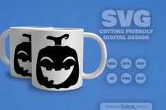 Halloween Pumpkin Face SVG Product Image 1