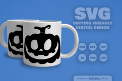Halloween Pumpkin Face SVG Product Image 1