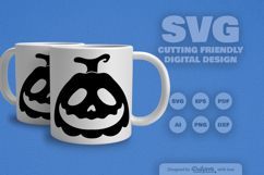 Halloween Pumpkin Face SVG Product Image 1