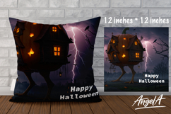 Happy Halloween Pillow cover sublimation, horror fantasy Product Image 1