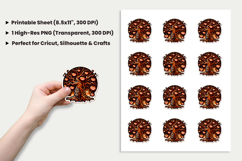 Halloween Pumpkin Tree Sticker Spooky Sublimation Design PNG Product Image 2