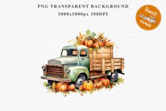 Halloween Pumpkin Truck Car Spooky Clipart PNG Scrapbooking Art Tale Image Watercolor Transparent Print illustration sublimation creepy printable digital watercolor halloween Pumpkin farm truck, car clipart, sublimation nursery, fall autumn