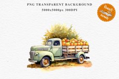 Halloween Pumpkin Truck Car Spooky Clipart PNG Scrapbooking Art Tale Image Watercolor Transparent Print illustration sublimation creepy printable digital watercolor halloween Pumpkin farm truck, car clipart, sublimation nursery, fall autumn