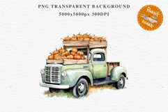 Halloween Pumpkin Truck Car Spooky Clipart PNG Scrapbooking Art Tale Image Watercolor Transparent Print illustration sublimation creepy printable digital watercolor halloween Pumpkin farm truck, car clipart, sublimation nursery, fall autumn
