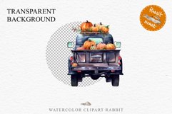 Halloween Pumpkin Truck Car Spooky Clipart PNG Scrapbooking Art Tale Image Watercolor Transparent Print illustration sublimation creepy printable digital watercolor halloween Pumpkin farm truck, car clipart, sublimation nursery, fall autumn