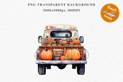 Halloween Pumpkin Truck Car Spooky Clipart PNG Scrapbooking Art Tale Image Watercolor Transparent Print illustration sublimation creepy printable digital watercolor halloween Pumpkin farm truck, car clipart, sublimation nursery, fall autumn, storefront