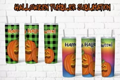 Halloween tumbler sublimation | Halloween pumpkin PNG Product Image 1