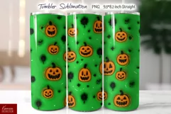 Halloween pumpkin tumbler sublimation
