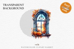 Halloween Pumpkin Window Spooky Clipart PNG Scrapbooking Art Tale Image Watercolor Transparent Print illustration sublimation creepy printable digital watercolor halloween Pumpkin window, Magic clipart, sublimation nursery, Creepy Witch, storefront