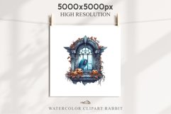 Halloween Pumpkin Window Spooky Clipart PNG Scrapbooking Art Tale Image Watercolor Transparent Print illustration sublimation creepy printable digital watercolor halloween Pumpkin window, Magic clipart, sublimation nursery, Creepy Witch, storefront
