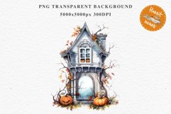 Halloween Pumpkin Window Spooky Clipart PNG Scrapbooking Art Tale Image Watercolor Transparent Print illustration sublimation creepy printable digital watercolor halloween Pumpkin window, Magic clipart, sublimation nursery, Creepy Witch, storefront