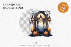 Halloween Pumpkin Window Spooky Clipart PNG Scrapbooking Art Tale Image Watercolor Transparent Print illustration sublimation creepy printable digital