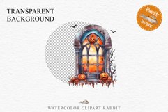 Halloween Pumpkin Window Spooky Clipart PNG Scrapbooking Art Tale Image Watercolor Transparent Print illustration sublimation creepy printable digital watercolor halloween Pumpkin window, Magic clipart, sublimation nursery, Creepy Witch, storefront
