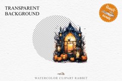 Halloween Pumpkin Window Spooky Clipart PNG Scrapbooking Art Tale Image Watercolor Transparent Print illustration sublimation creepy printable digital